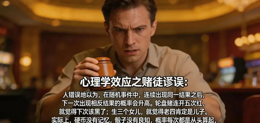 赌徒谬误:为什么连开十把大之后,你总觉得下一把该开小了